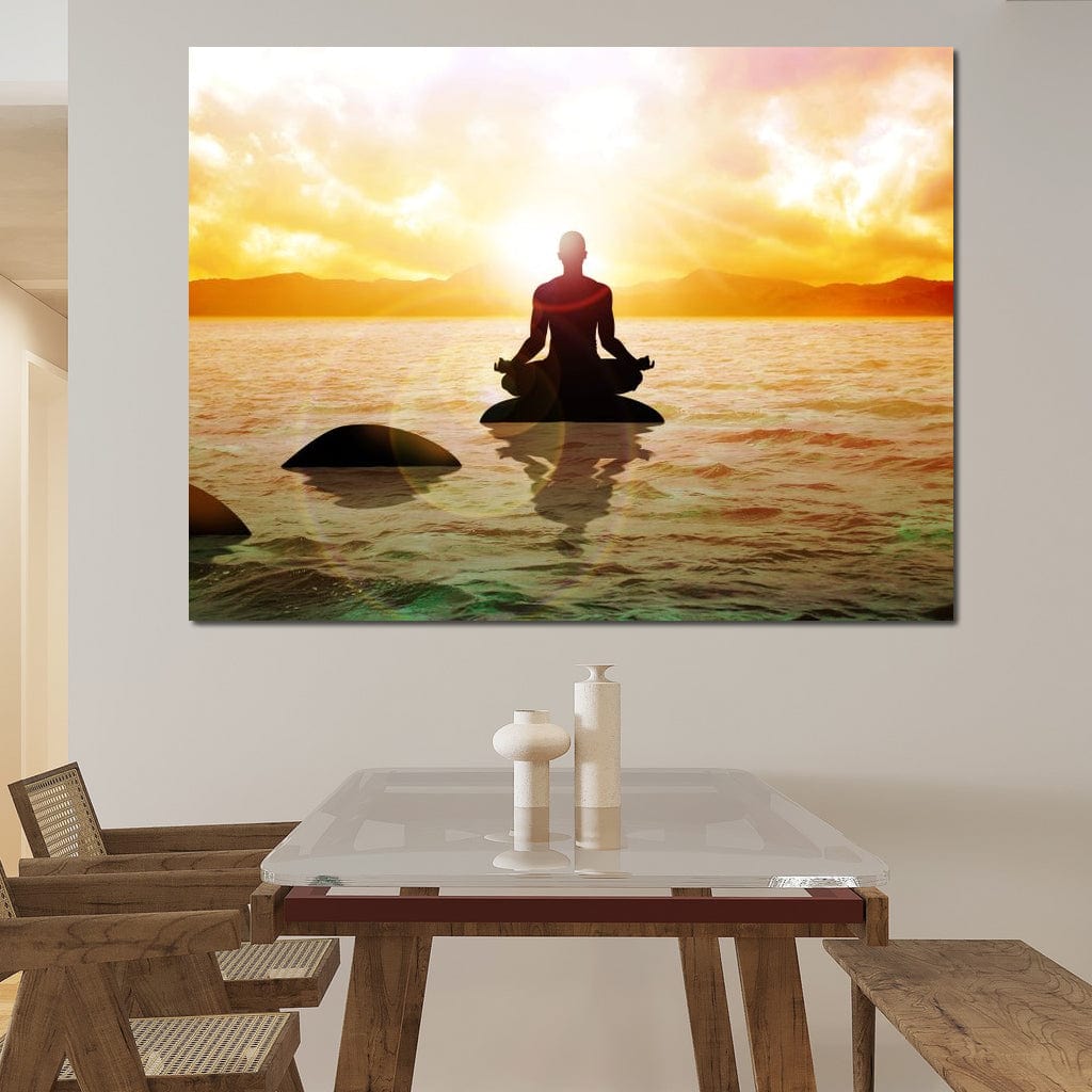 Meditation Master Canvas Wall Art