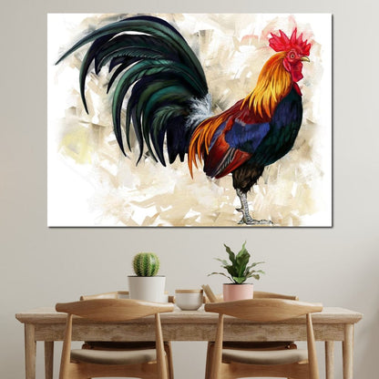 Rooster Canvas Wall Art