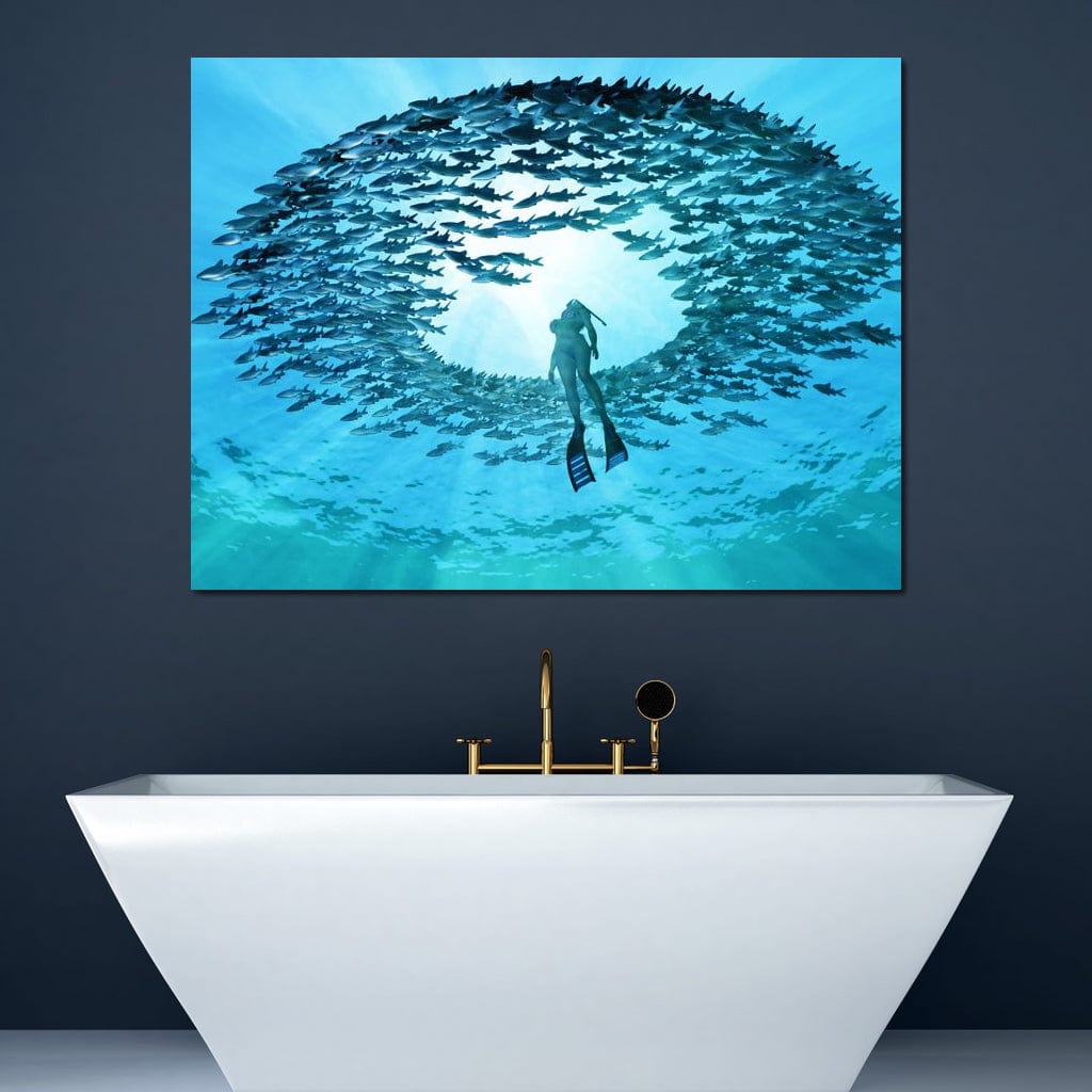 Eye of the Ocean Canvas Wall Art