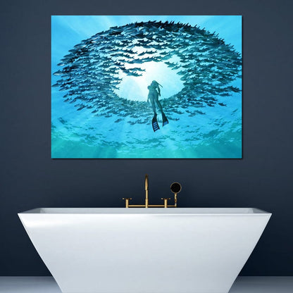 Eye of the Ocean Canvas Wall Art