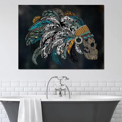 Ornamental Skull Canvas Wall Art