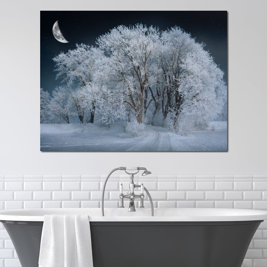 Winter Snow Forest Canvas Wall Art