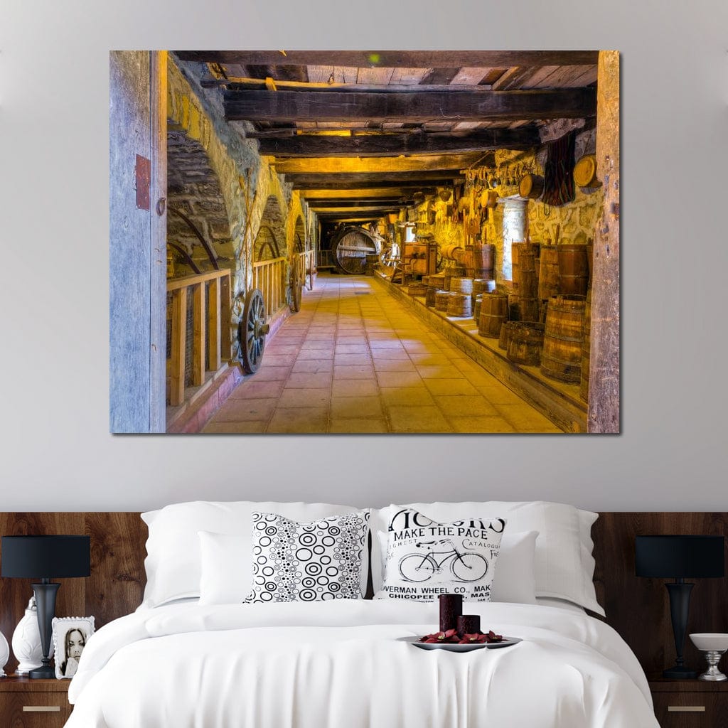 Inside the Old Barn Canvas Wall Art