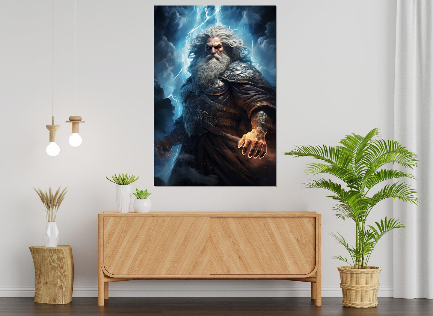 Zeus Canvas Print – Greek Mythology Art | Framed Gallery Wrapped Cotton Canvas
