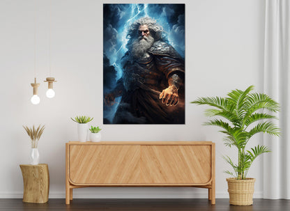 Zeus Canvas Print – Greek Mythology Art | Framed Gallery Wrapped Cotton Canvas
