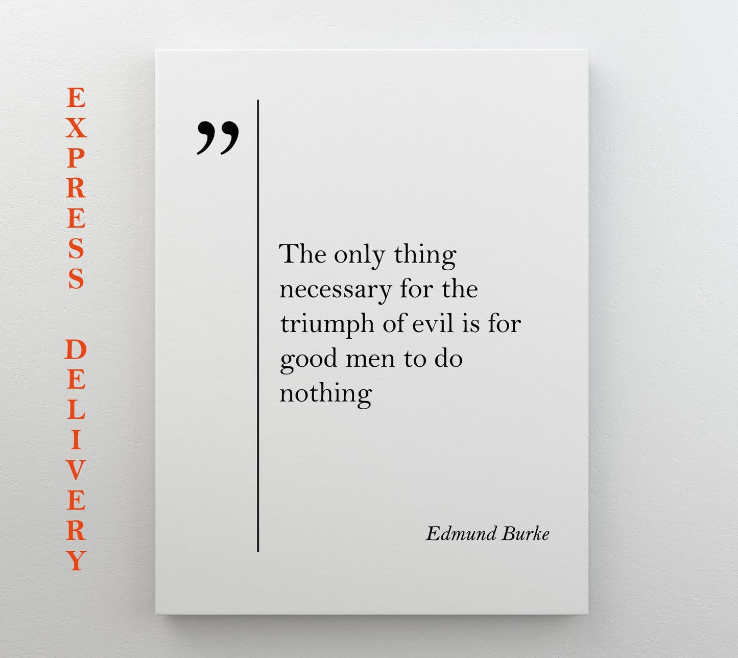 Edmund Burke Canvas Print - Motivational Wall Art | Gallery Wrapped Cotton Canvas