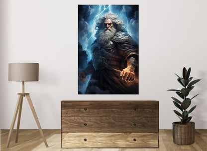 Zeus Canvas Print – Greek Mythology Art | Framed Gallery Wrapped Cotton Canvas