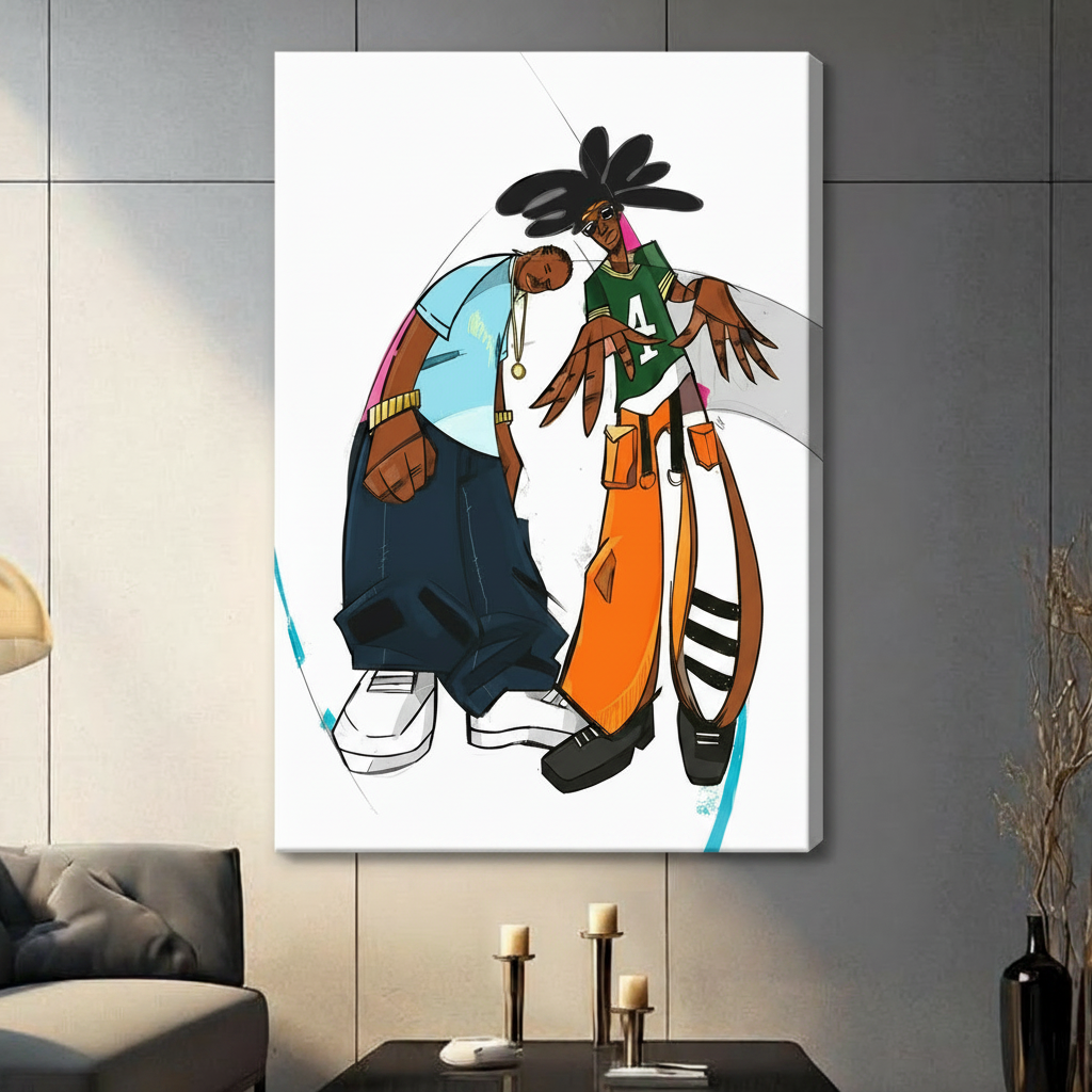 Hip Hop Street Art Bold Canvas Print Wall Art