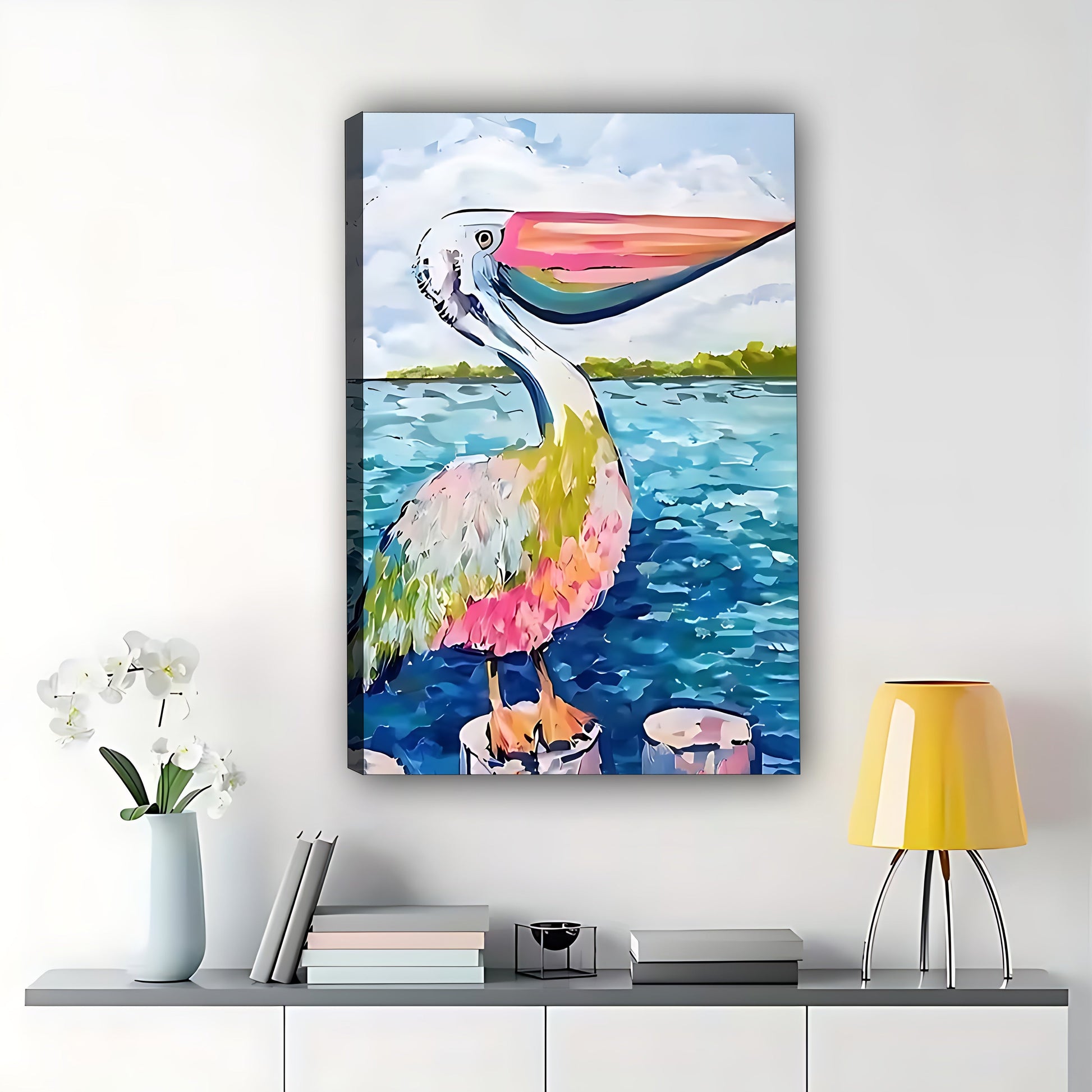 W478 Natural Wood Grain Canvas Decorative Painting – Abstract Art | Ideal for Living Rooms and Offices