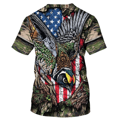 Quail Perched On The Rock All Over Print Shirt