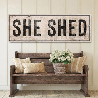 She Shed V - canvas
