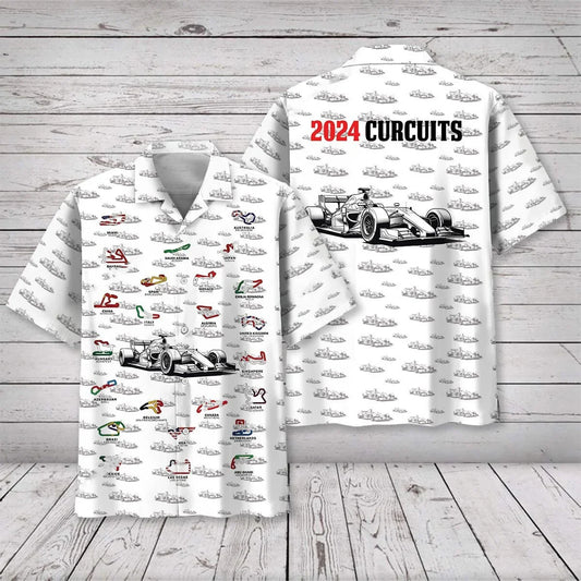 2024 F1 Circruits Hawaiian Shirt - S - hawaiian shirt