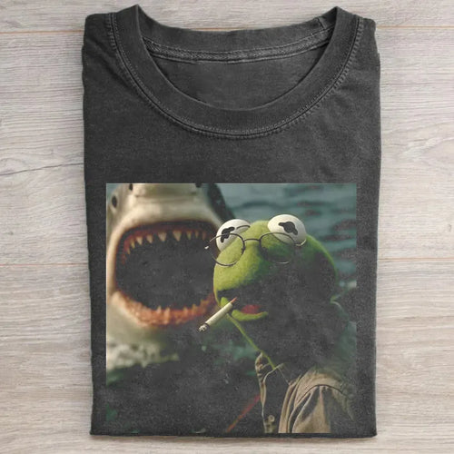 Funny Frog Graphic T-shirt