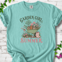 Garden Girl Summer Wheelbarrow T-Shirt