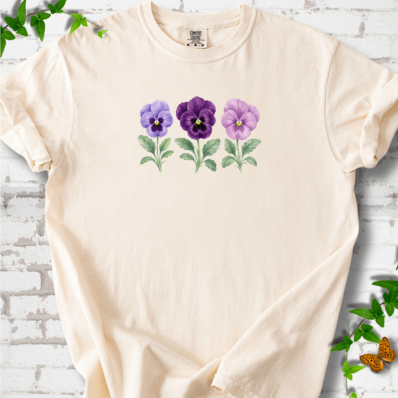 Vintage Pansies T-Shirt