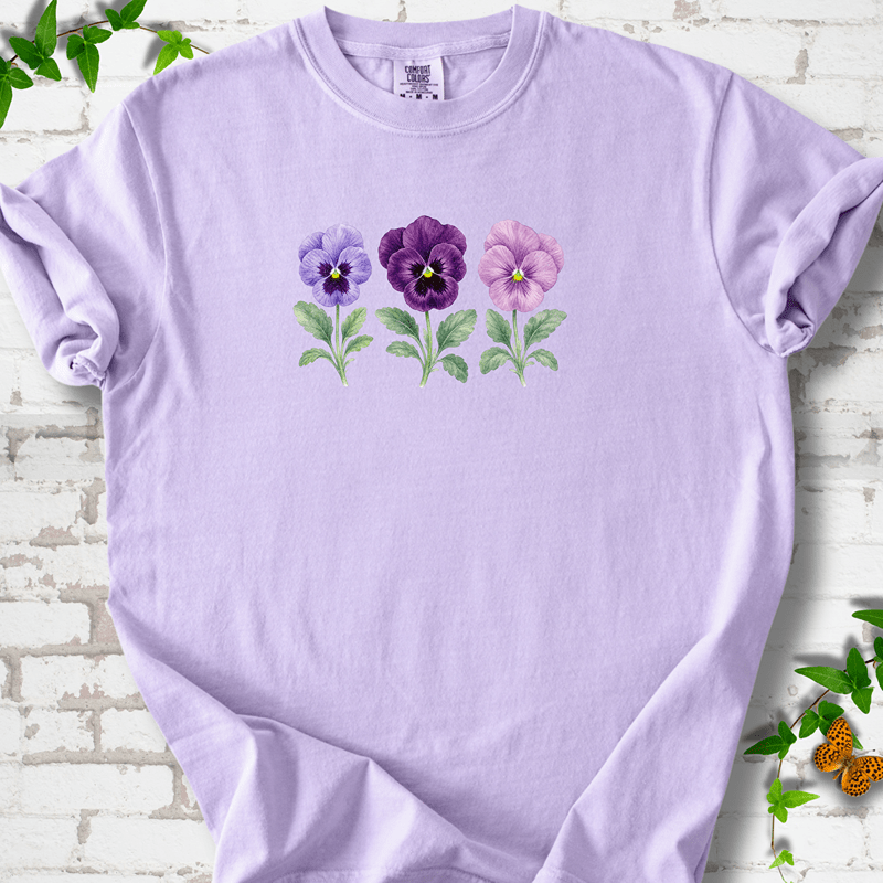Vintage Pansies T-Shirt