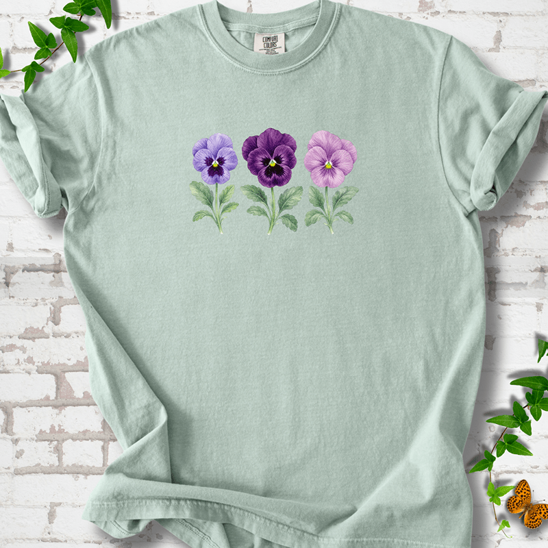 Vintage Pansies T-Shirt
