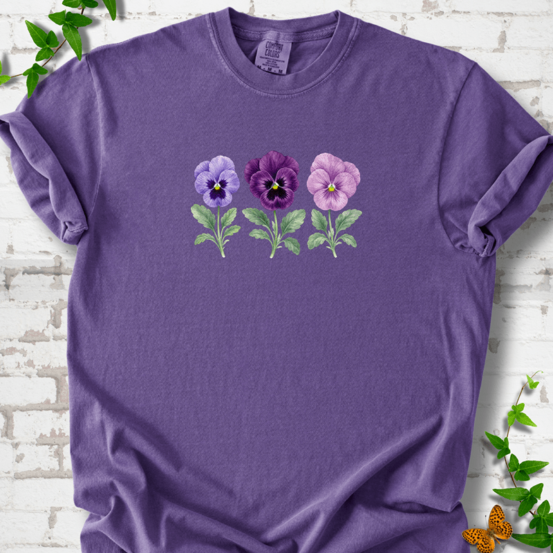 Vintage Pansies T-Shirt