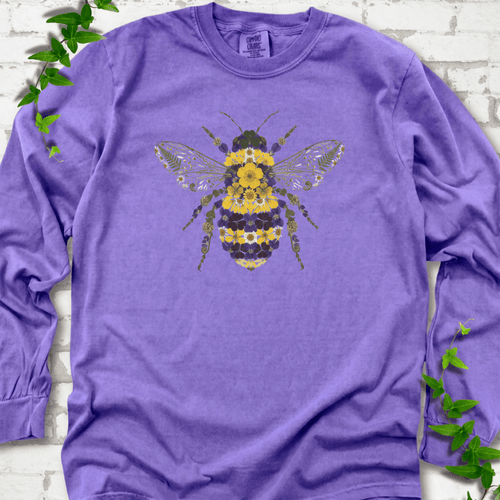 Wildflower Bee Long Sleeve T-Shirt