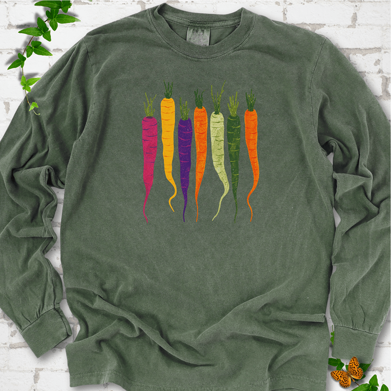 Rainbow Carrots Long Sleeve T-Shirt