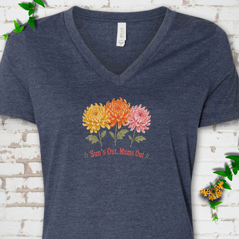Sun's Out Mums Out V-Neck T-Shirt