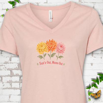 Sun's Out Mums Out V-Neck T-Shirt
