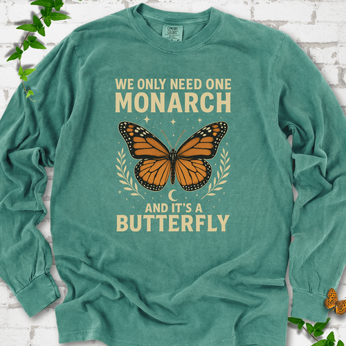 One Monarch Butterfly Long Sleeve T-Shirt
