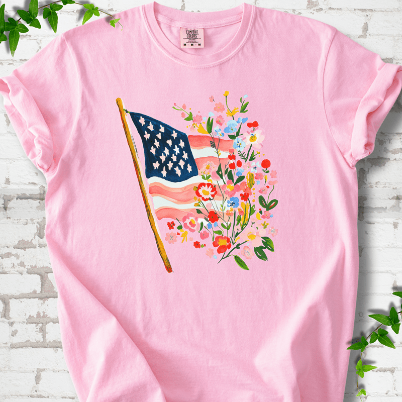 Stars Stripes & Wildflowers T-Shirt