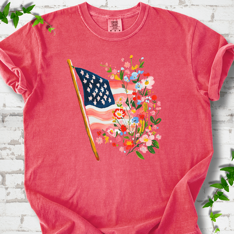 Stars Stripes & Wildflowers T-Shirt