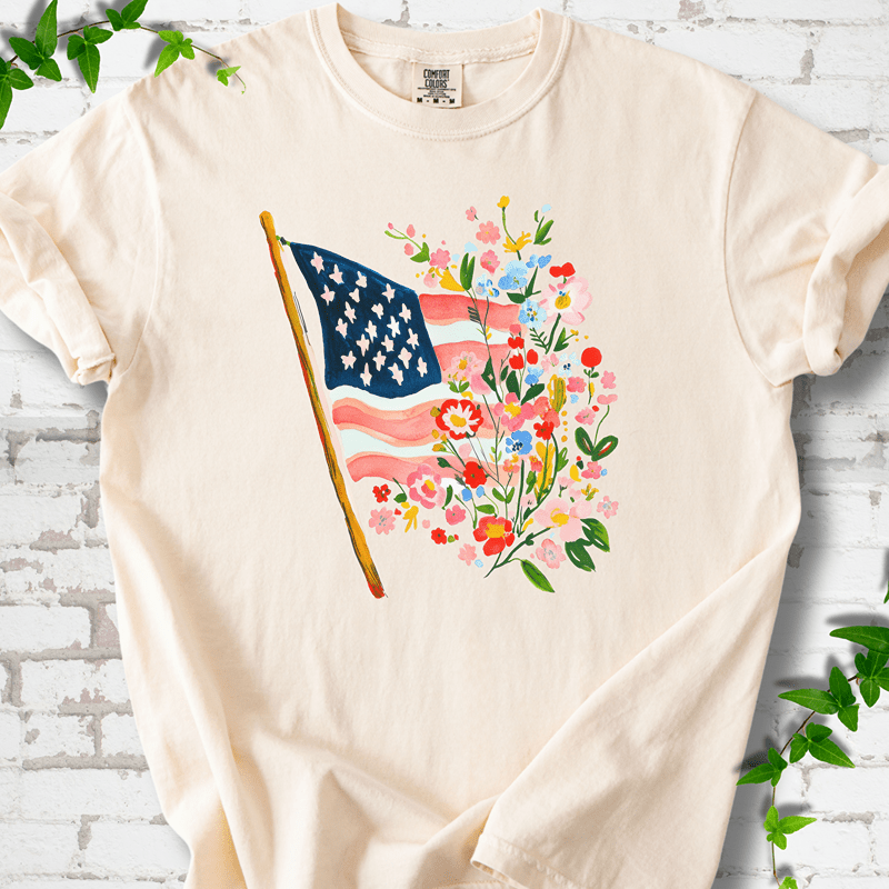 Stars Stripes & Wildflowers T-Shirt
