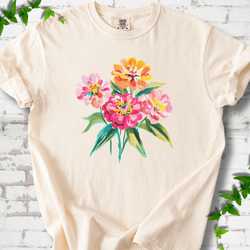 Cutting Garden Zinnias T-Shirt