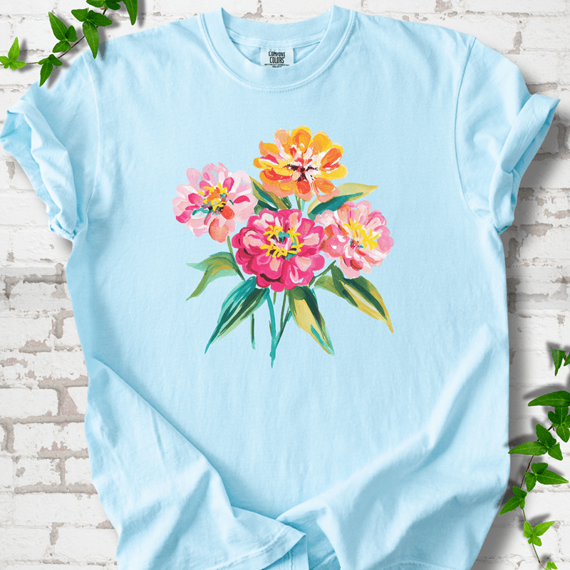 Cutting Garden Zinnias T-Shirt