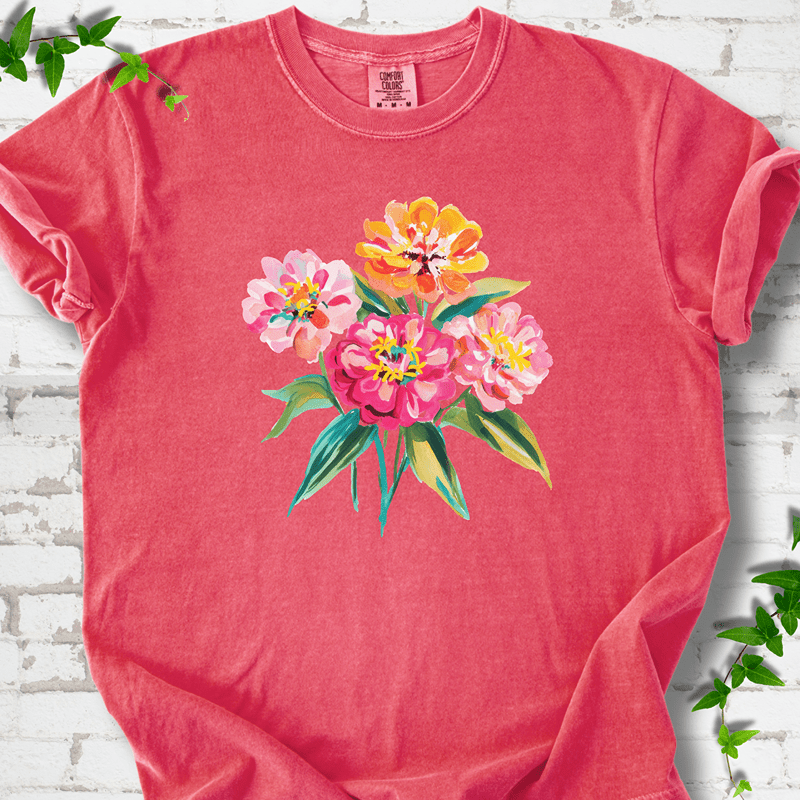 Cutting Garden Zinnias T-Shirt