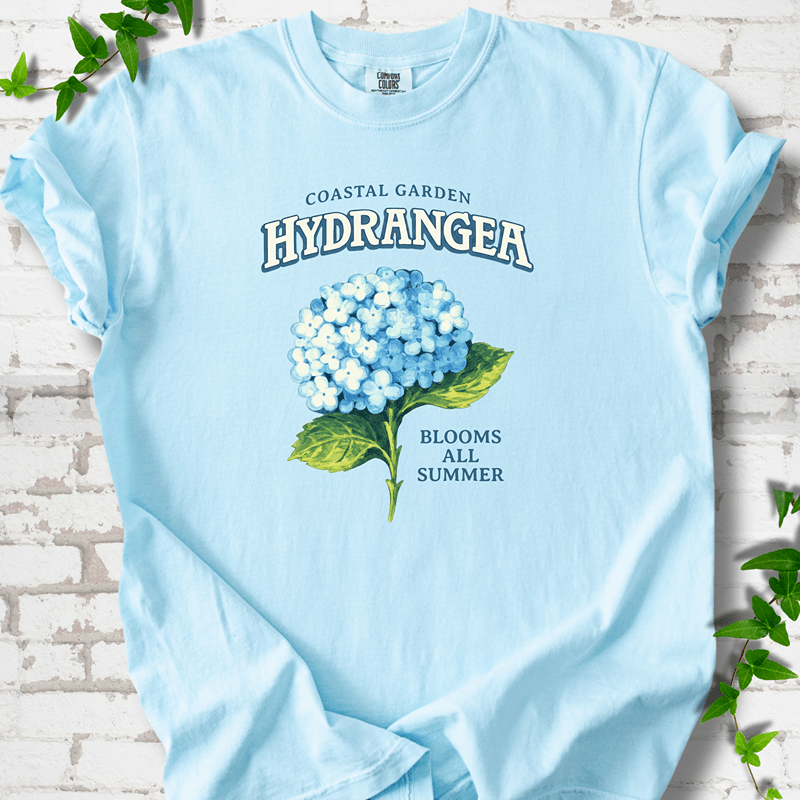 Coastal Garden Hydrangea T-Shirt