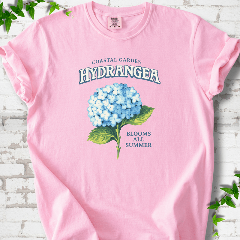 Coastal Garden Hydrangea T-Shirt