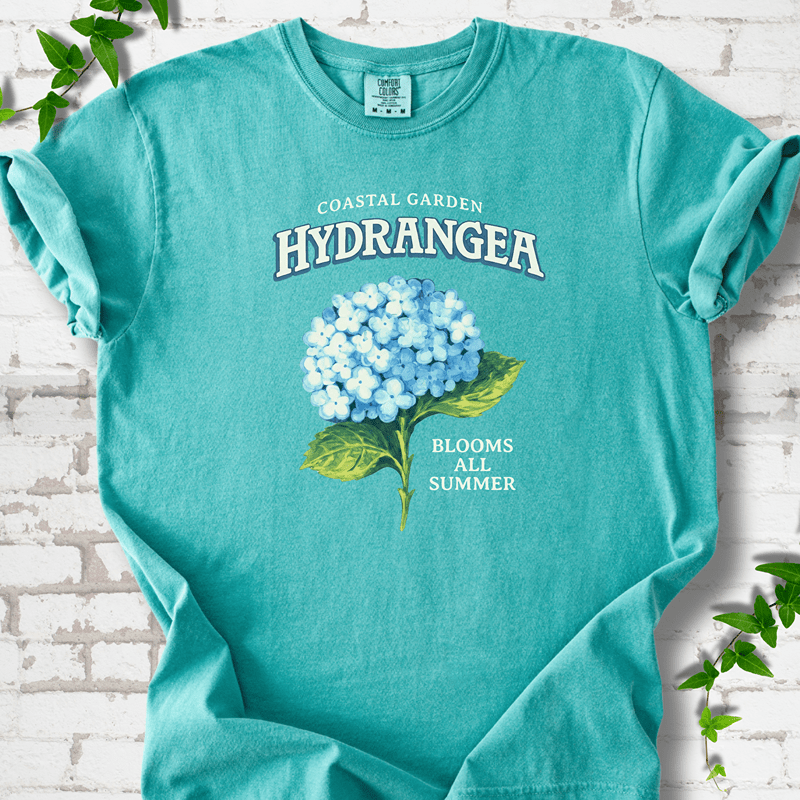 Coastal Garden Hydrangea T-Shirt
