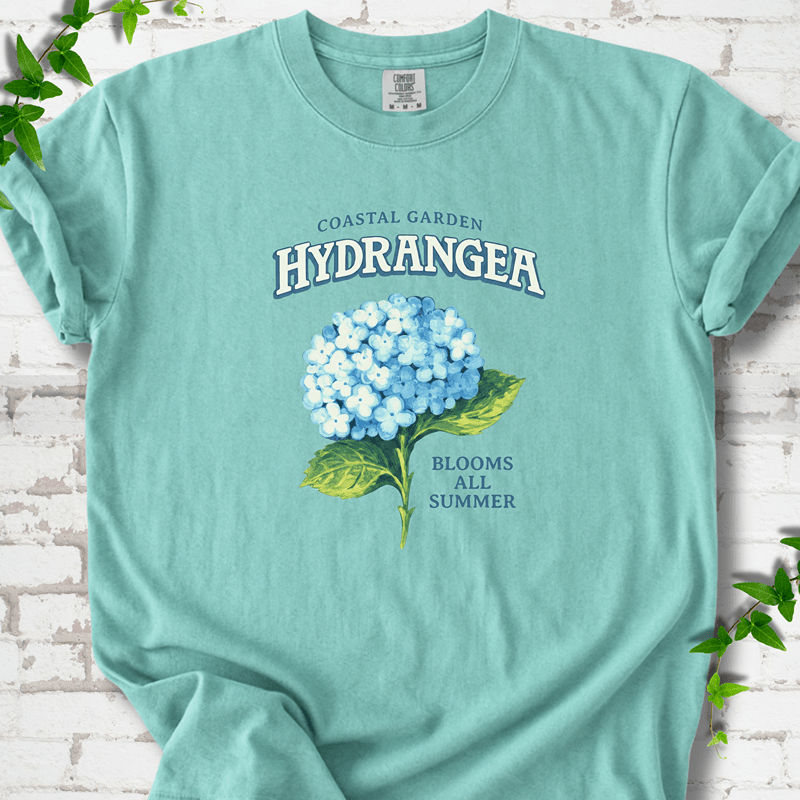 Coastal Garden Hydrangea T-Shirt