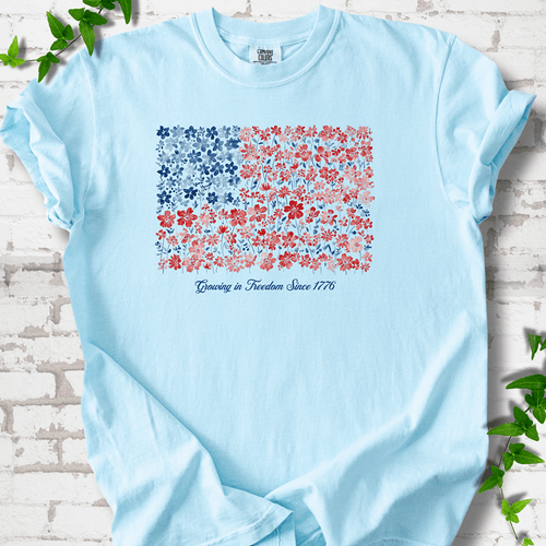 American Flag Wildflower T-Shirt