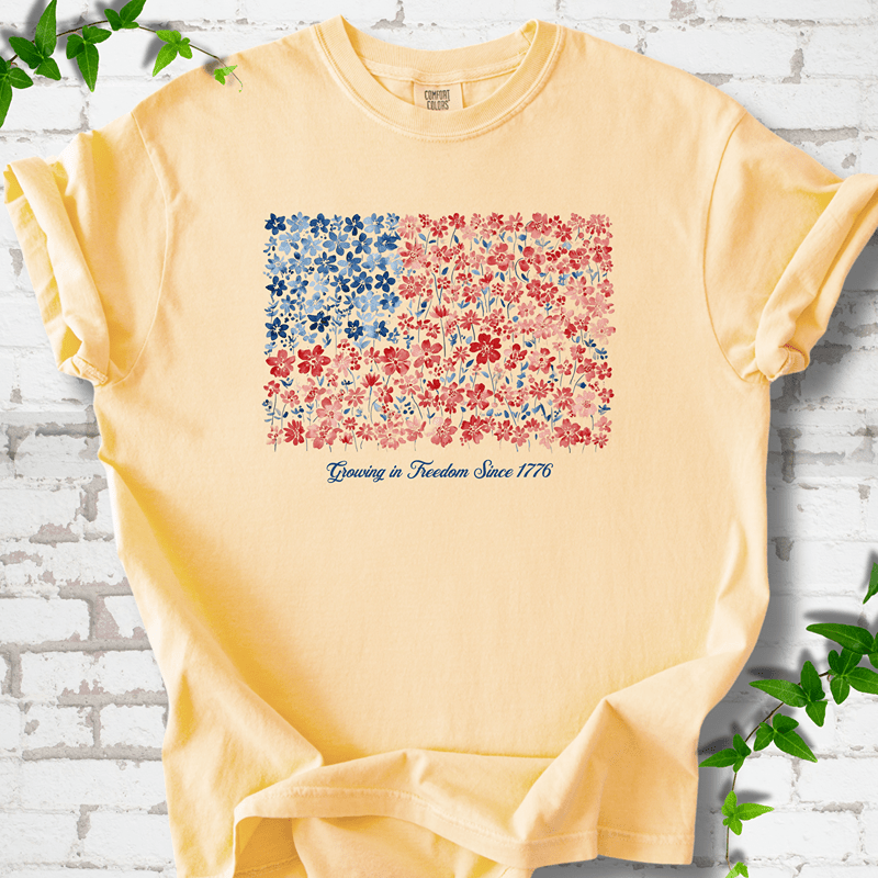 American Flag Wildflower T-Shirt