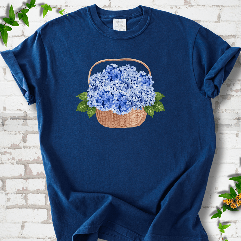 Hydrangea Basket T-Shirt