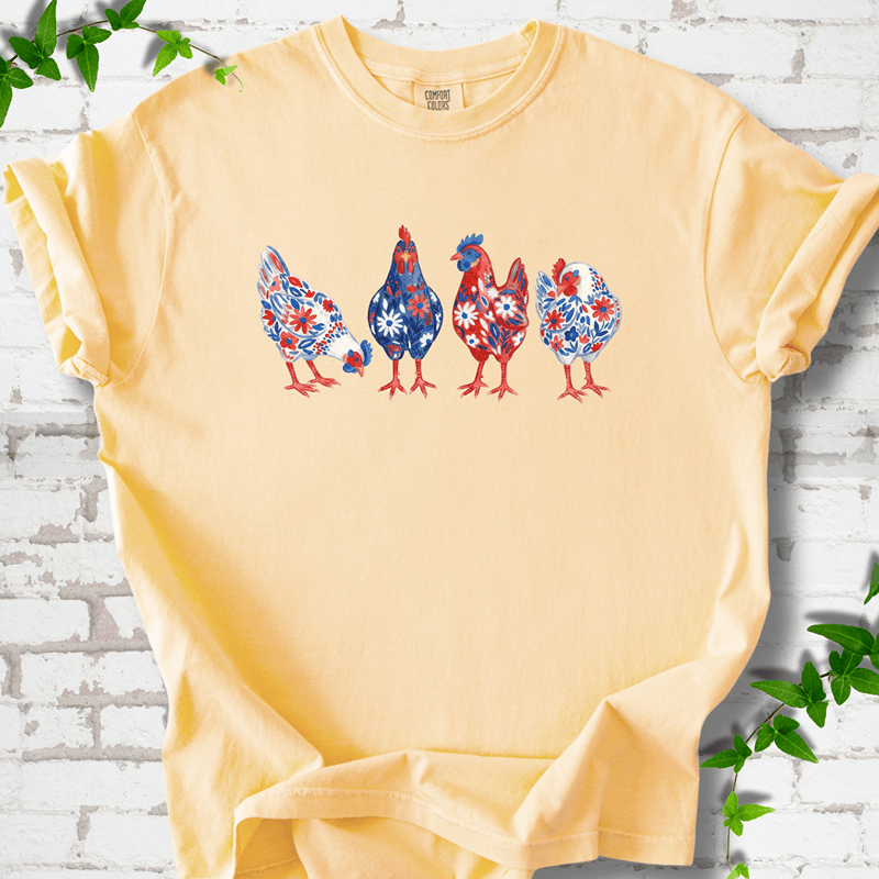Patriotic Wildflower Chicks T-Shirt