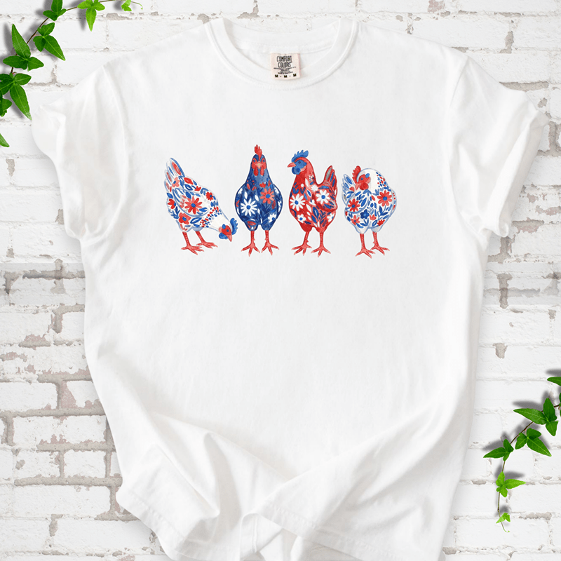 Patriotic Wildflower Chicks T-Shirt