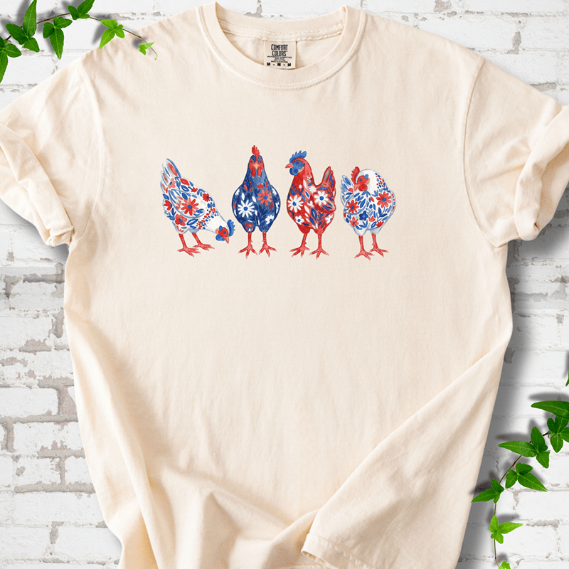Patriotic Wildflower Chicks T-Shirt