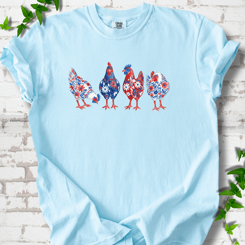 Patriotic Wildflower Chicks T-Shirt