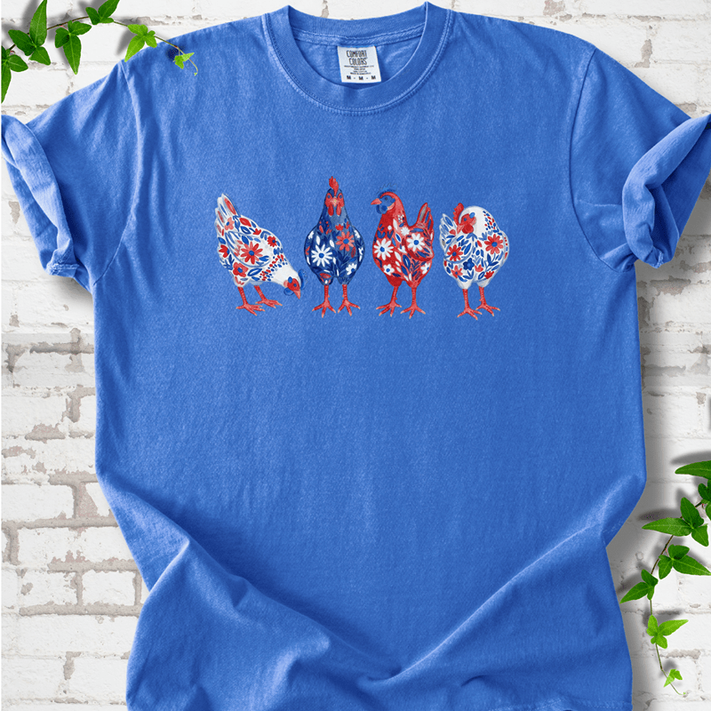 Patriotic Wildflower Chicks T-Shirt