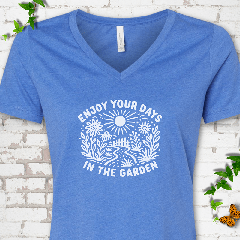 Gardening Days V-Neck T-Shirt