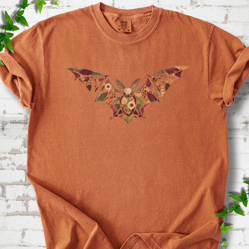 Pressed Flower Bat T-Shirt