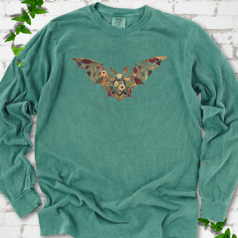 Pressed Flower Bat LS T-Shirt