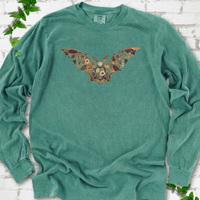 Pressed Flower Bat LS T-Shirt