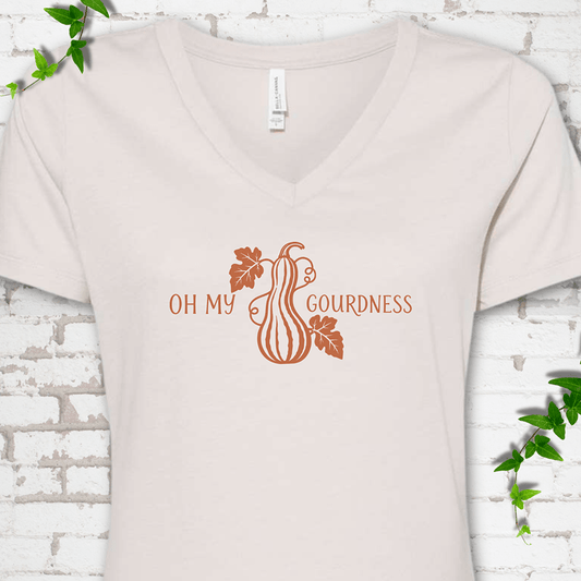 Oh My Gourdness V-Neck T-Shirt